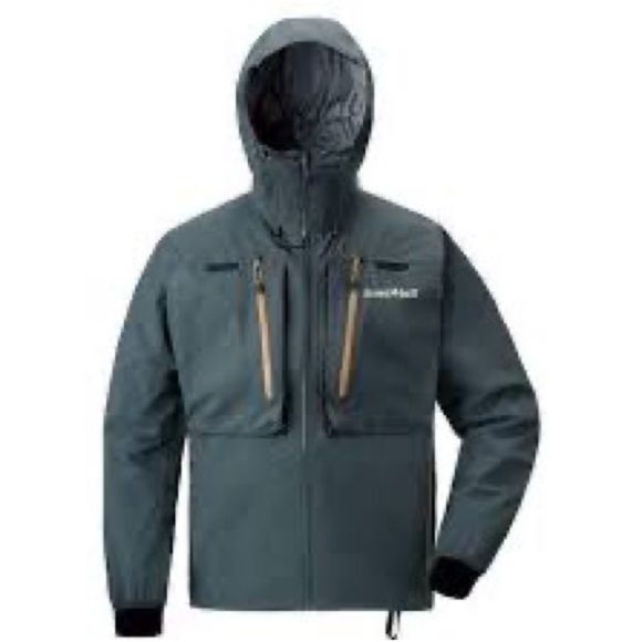 NWOT Montbell High Tech Fishing Dark Teal Wading Jacket Mens Sz XL - Picture 10 of 10